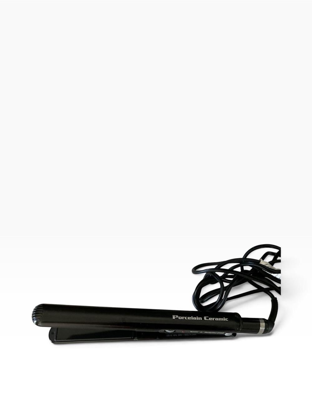 Babyliss Pro porcelain ceramic flat iron 1” black hair straightener